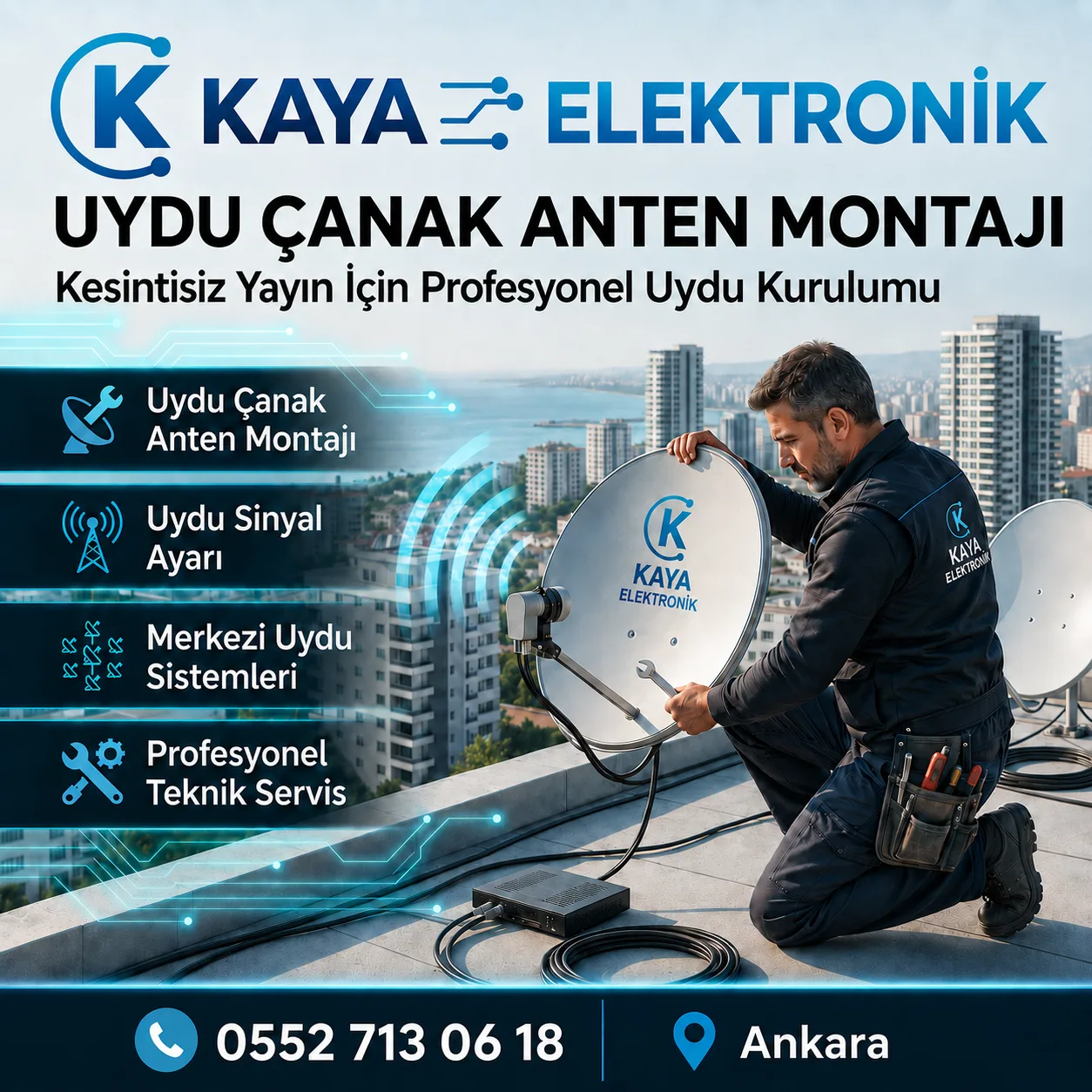 Uydu Çanak Anten Montajı